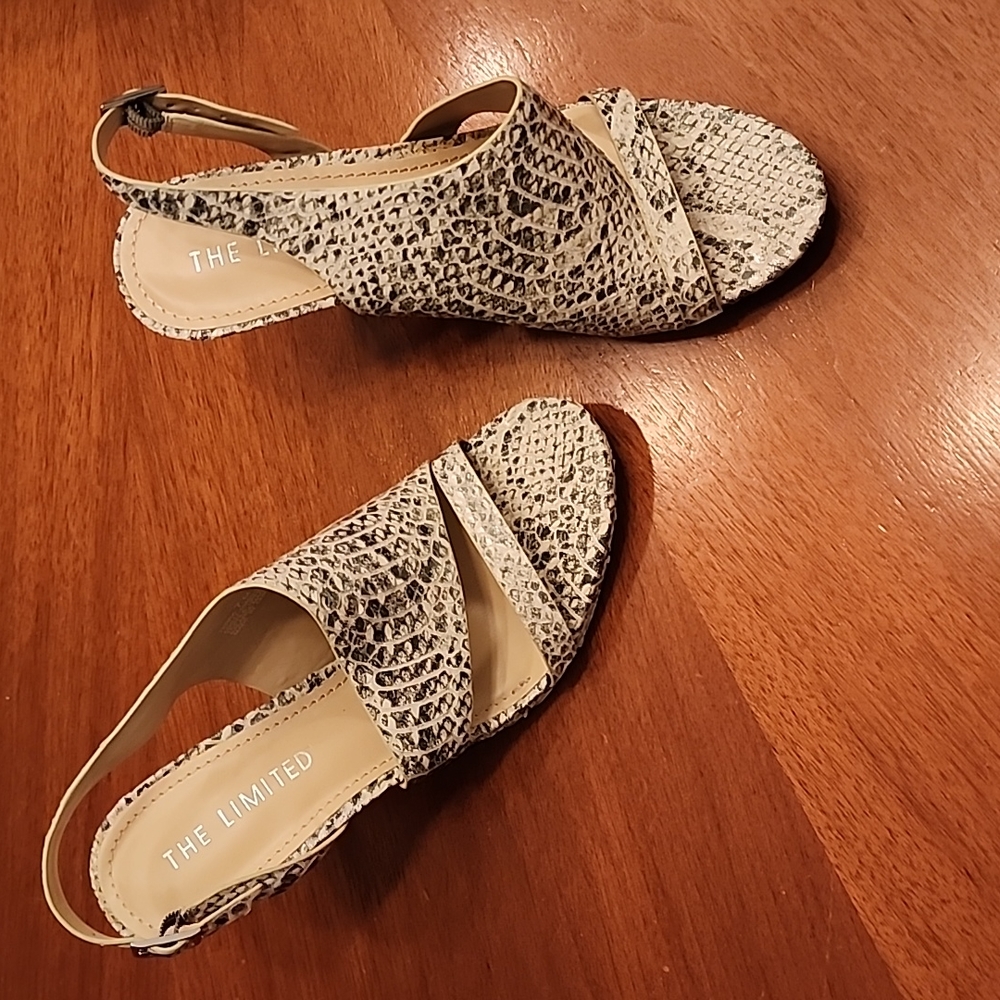 The Limited Python Sling Back Heels!! So Pretty! - image 1